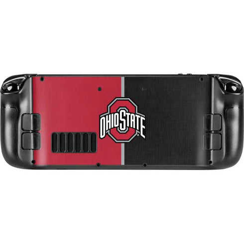 Ohio State University OSU Buckeyes Split Steam Deck Handheld Gaming Computer OLED Skin