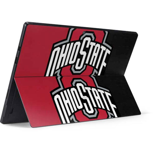 Ohio State University OSU Buckeyes Split Surface Pro 7 Skin
