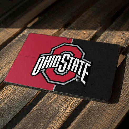 Ohio State University OSU Buckeyes Split Surface Pro 7 Skin