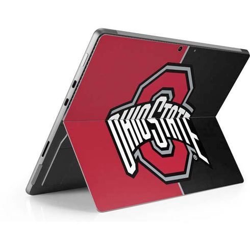 Ohio State University OSU Buckeyes Split Surface Pro 9 Skin