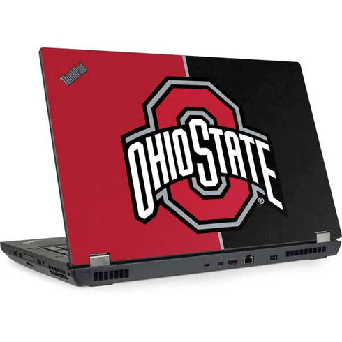 Ohio State University OSU Buckeyes Split Lenovo ThinkPad Skin