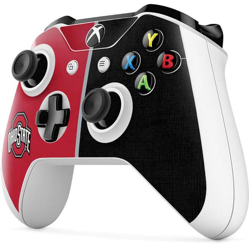 Ohio State University OSU Buckeyes Split Xbox One S Controller Skin