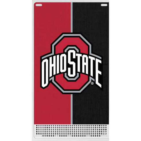 Ohio State University OSU Buckeyes Split Xbox Series S Console Skin