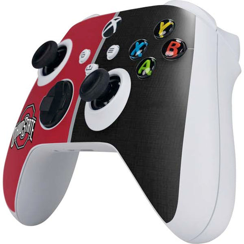 Ohio State University OSU Buckeyes Split Xbox Series S Controller Skin
