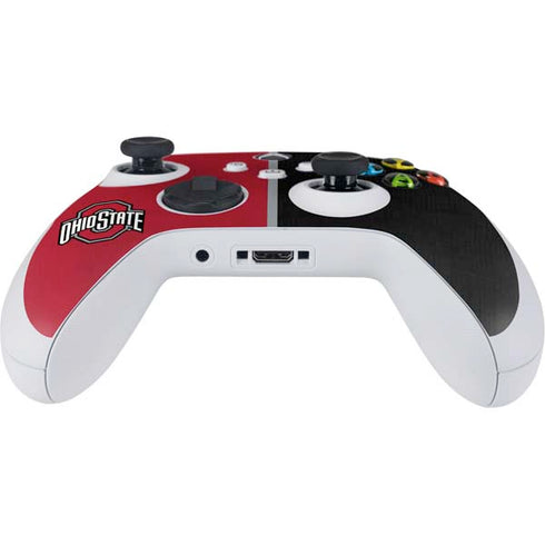 Ohio State University OSU Buckeyes Split Xbox Series S Controller Skin