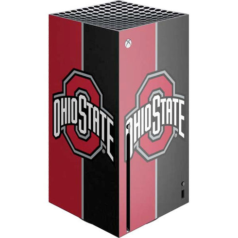 Ohio State University OSU Buckeyes Split Xbox Series X Console Skin