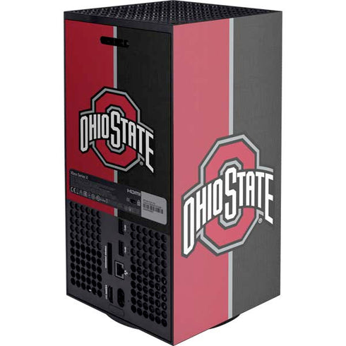 Ohio State University OSU Buckeyes Split XBox Series X Digital Edition Console Skin