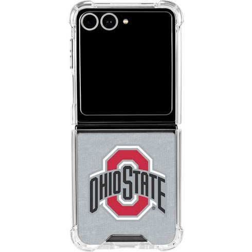 Ohio State University OSU Logo Galaxy Z Flip7 Clear Case