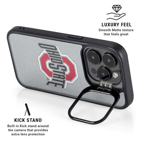 Ohio State University OSU Logo iPhone 14 Pro Max Kickstand Case