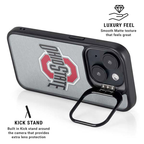 Ohio State University OSU Logo iPhone 15 Kickstand Case