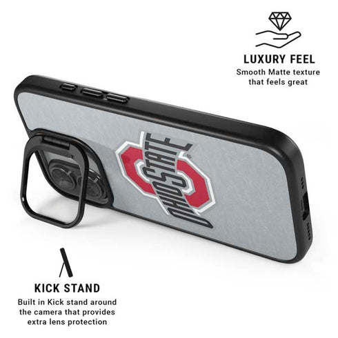Ohio State University OSU Logo iPhone 17 Kickstand Case