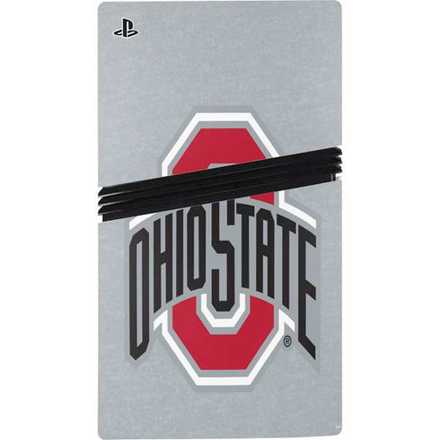 Ohio State University OSU Logo PS5 Pro Disk Bundle Skin