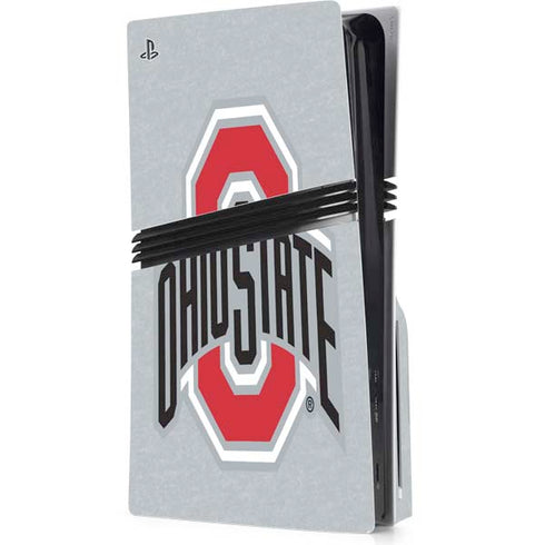 Ohio State University OSU Logo PS5 Pro Disk Console Skin