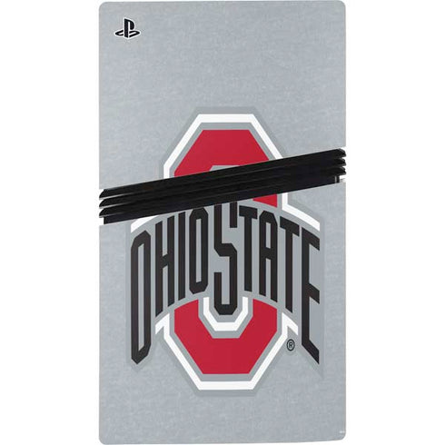 Ohio State University OSU Logo PS5 Pro Disk Console Skin