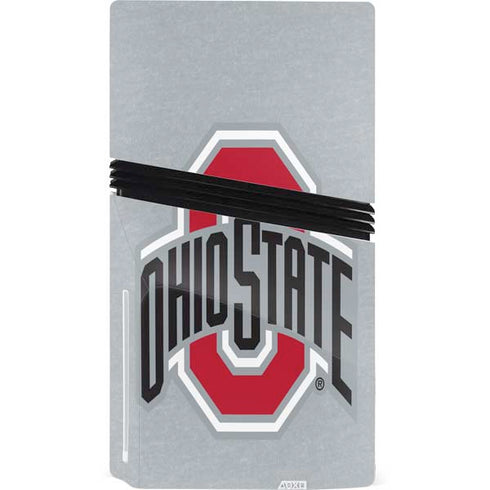 Ohio State University OSU Logo PS5 Pro Disk Console Skin