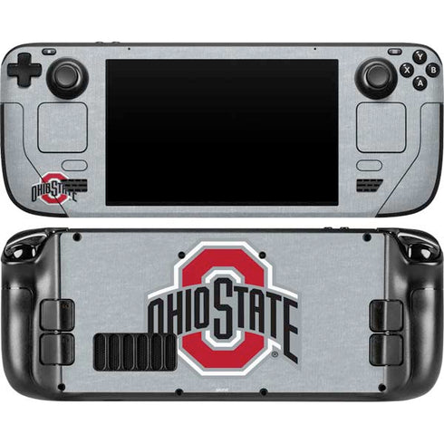 Ohio State University OSU Logo Steam Deck Handheld Gaming Computer OLED Skin