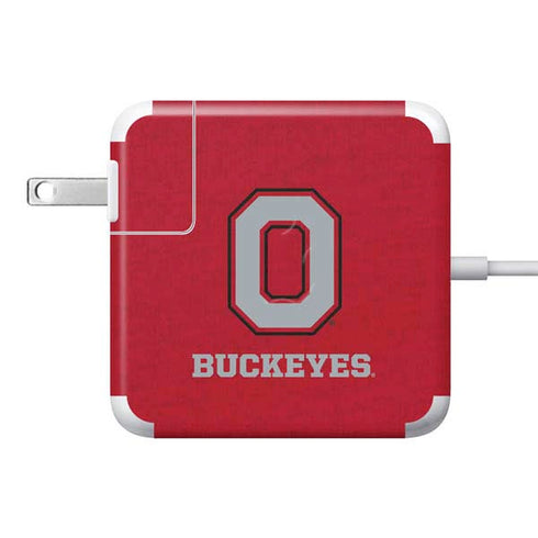 Ohio State University OSU O 85W Power Adapter (15 and 17 inch MacBook Pro Charger) Skin