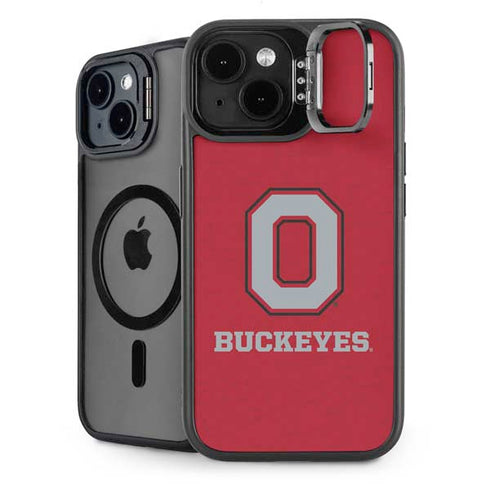 Ohio State University OSU O iPhone 14 Plus Kickstand Case