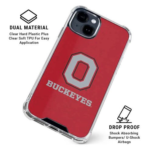 Ohio State University OSU O iPhone 15 Clear Case