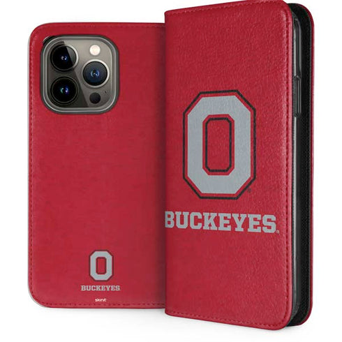 Ohio State University OSU O iPhone 15 Pro Folio Case