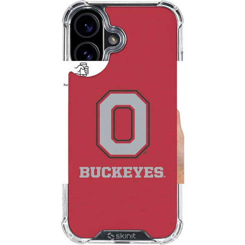 Ohio State University OSU O iPhone 16 Clear Case