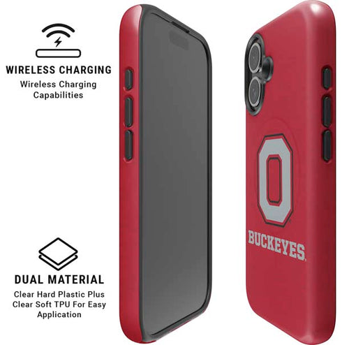 Ohio State University OSU O iPhone 16 Magsafe Impact Case