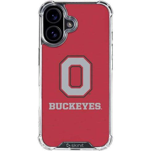 Ohio State University OSU O iPhone 16 Plus Clear Case