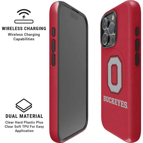Ohio State University OSU O iPhone 16 Pro Max Magsafe Impact Case