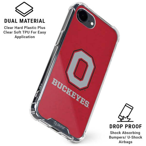 Ohio State University OSU O iPhone 16e Clear Case