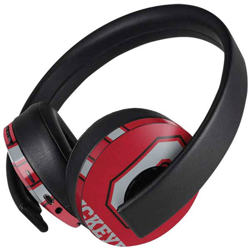 Ohio State University OSU O PlayStation 4 Gold Wireless Headset Skin