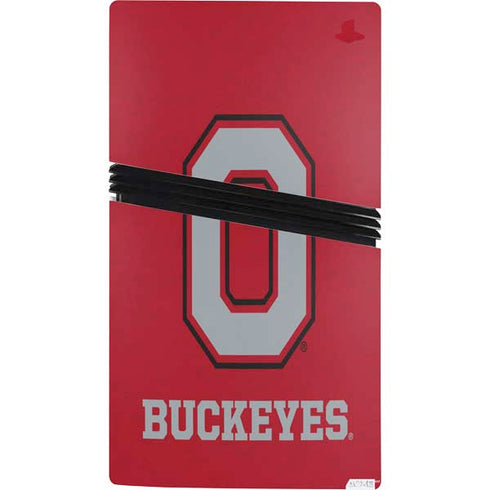 Ohio State University OSU O PS5 Pro Bundle Skin