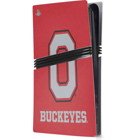 Ohio State University OSU O PS5 Pro Console Skin