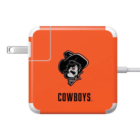 Oklahoma State University OSU Basketball 85W Power Adapter (15 and 17 inch MacBook Pro Charger) Skin