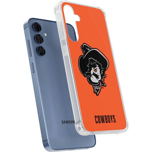 Oklahoma State University OSU Basketball Galaxy A55 5G Clear Case