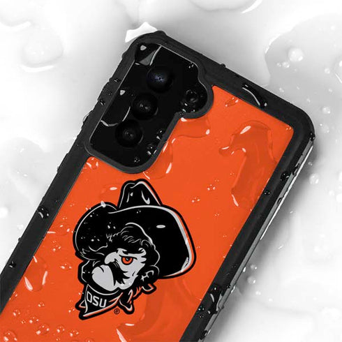 Oklahoma State University OSU Basketball Galaxy S24 Plus Waterproof Case