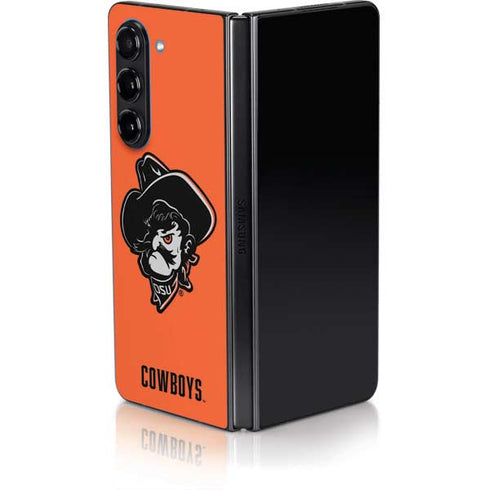 Oklahoma State University OSU Basketball Galaxy Z Fold5 5G Skin