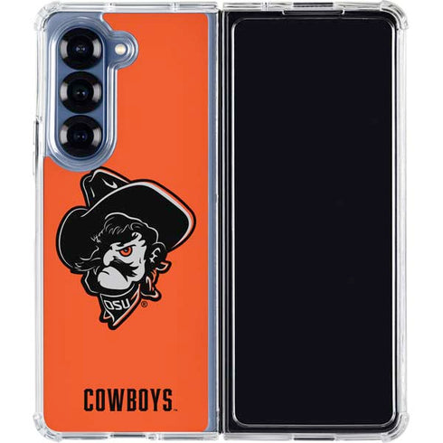 Oklahoma State University OSU Basketball Galaxy Z Fold6 Clear Case