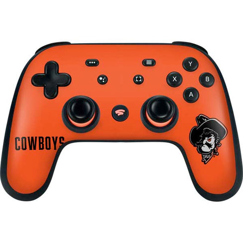 Oklahoma State University OSU Basketball Google Stadia Controller Skin