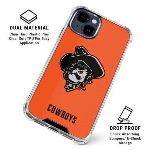 Oklahoma State University OSU Basketball iPhone 15 Clear Case