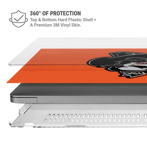 Oklahoma State University OSU Basketball MacBook Pro 14in (2021-24) Case plus Skin