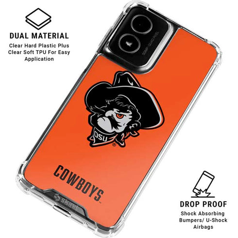 Oklahoma State University OSU Basketball Moto G Power 5G (2024) Clear Case