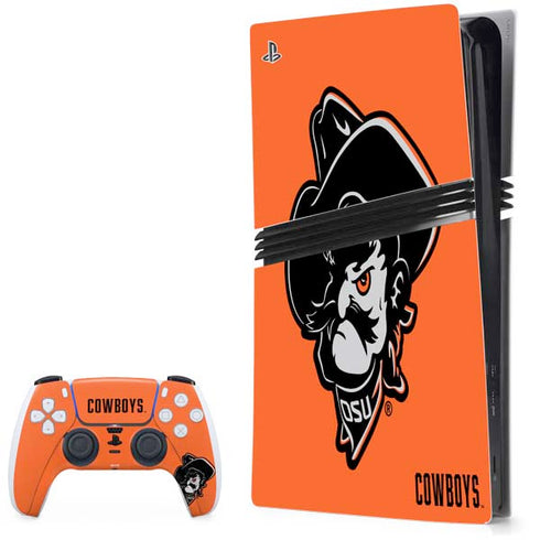 Oklahoma State University OSU Basketball PS5 Pro Bundle Skin
