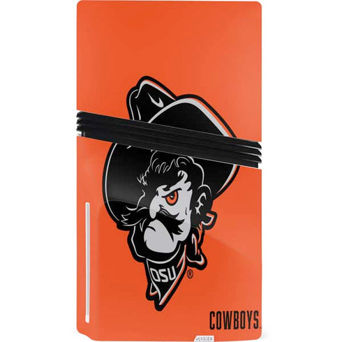 Oklahoma State University OSU Basketball PS5 Pro Disk Console Skin