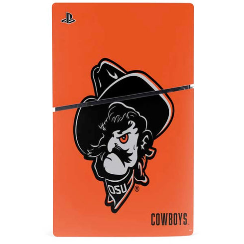 Oklahoma State University OSU Basketball PS5 Slim Digital Edition Console Skin