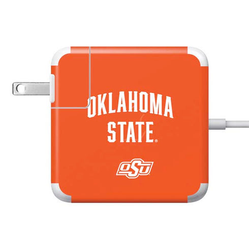 Oklahoma State University OSU Cowboys Basketball 85W Power Adapter (15 and 17 inch MacBook Pro Charger) Skin