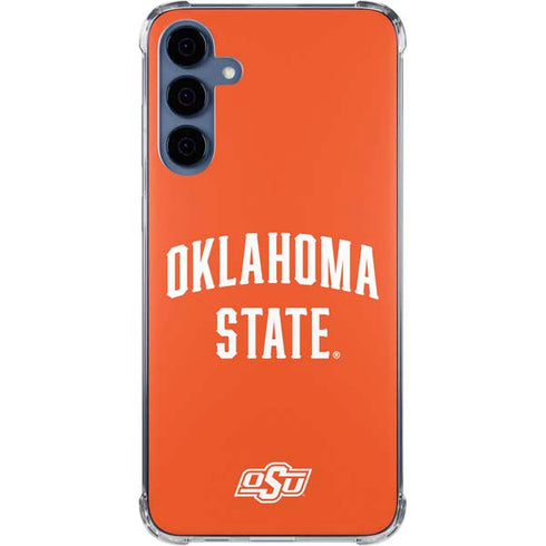 Oklahoma State University OSU Cowboys Basketball Galaxy A55 5G Clear Case
