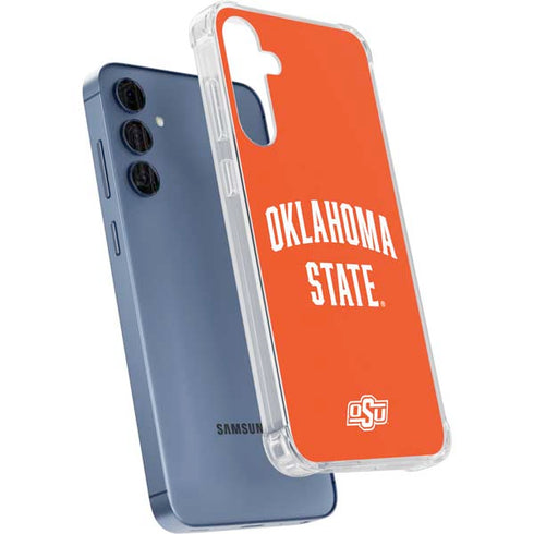 Oklahoma State University OSU Cowboys Basketball Galaxy A55 5G Clear Case