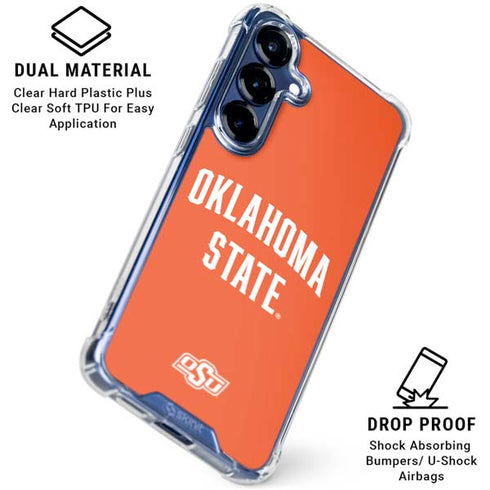 Oklahoma State University OSU Cowboys Basketball Galaxy S25 Plus Clear Case