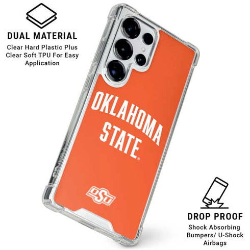 Oklahoma State University OSU Cowboys Basketball Galaxy S26 Ultra Clear Case