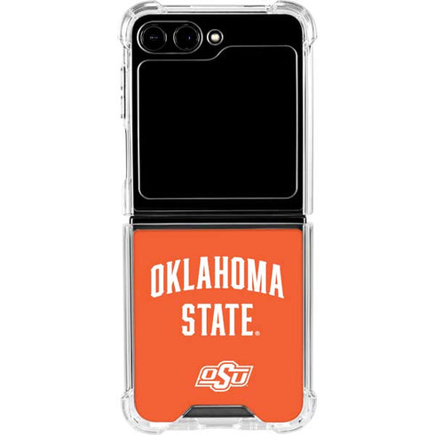 Oklahoma State University OSU Cowboys Basketball Galaxy Z Flip6 Clear Case